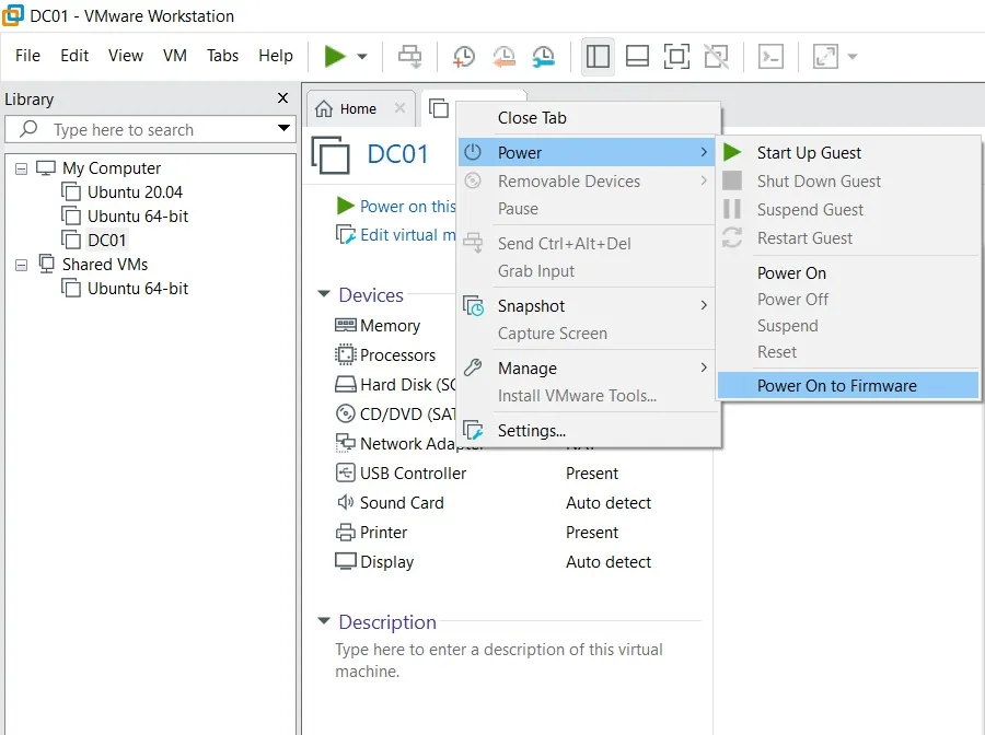 Illustration 10 — Guide VMware Workstation - Créer une machine virtuelle