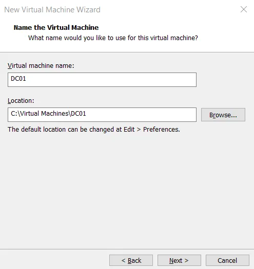 Illustration 6 — Guide VMware Workstation - Créer une machine virtuelle