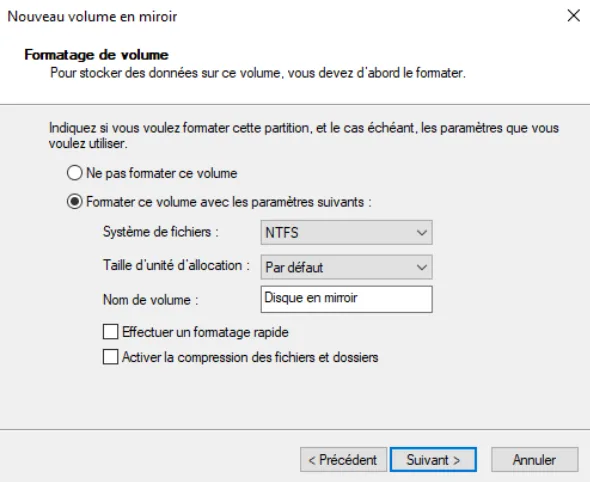 Illustration 11 — Configurer le RAID sur un PC Windows
