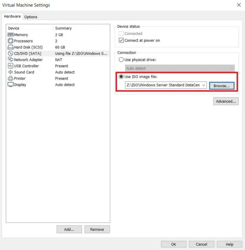 Illustration 9 — Guide VMware Workstation - Créer une machine virtuelle