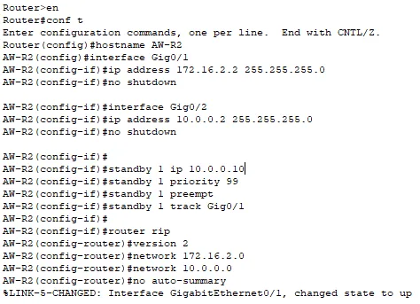 Illustration 5 — HSRP – HOT STANDBY ROUTING PROTOCOL