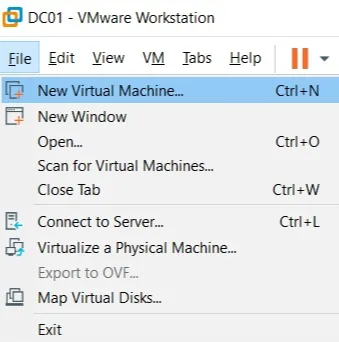 Illustration 2 — Guide VMware Workstation - Créer une machine virtuelle