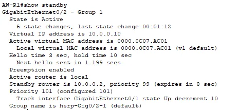 Illustration 6 — HSRP – HOT STANDBY ROUTING PROTOCOL