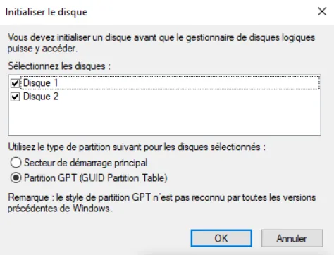 Illustration 7 — Configurer le RAID sur un PC Windows