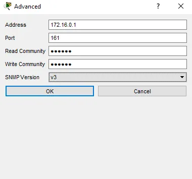 Illustration 3 — Configuration SNMP sur Cisco Packet Tracer