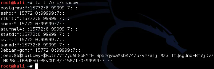 Illustration 5 — Comment cracker le hachage des mots de passes avec Haschat sur Kali-Linux