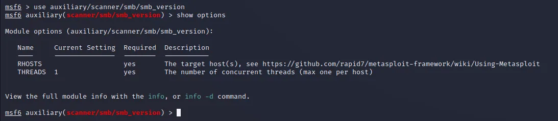 Illustration 3 — Hacker un serveur Samba avec metasploit - Exploit sur Metasploitable