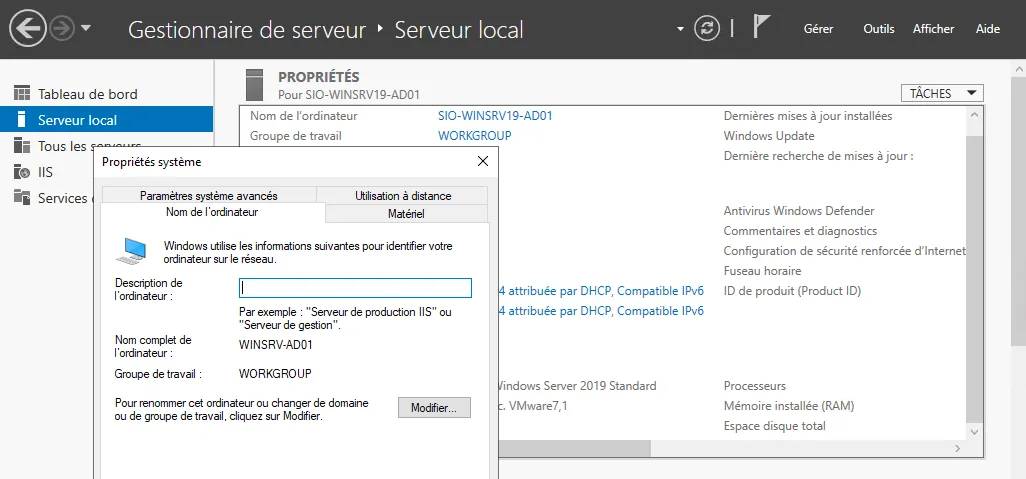 Illustration 1 — Installation d'un contrôleur de domaine avec Windows Server 2022, 2019, 2016 et 2012