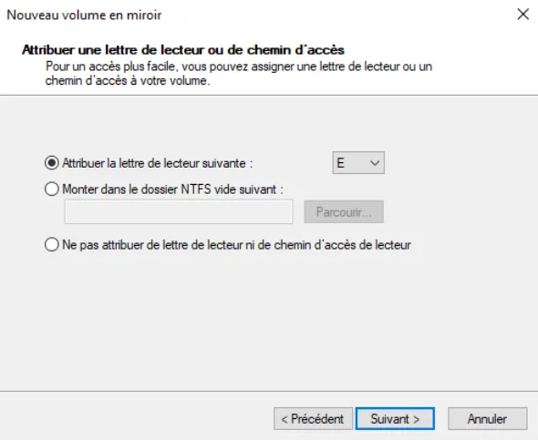 Illustration 10 — Configurer le RAID sur un PC Windows