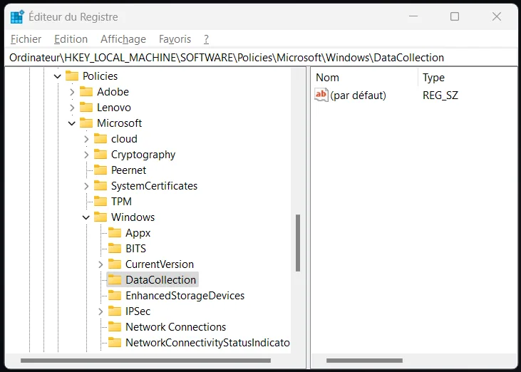 Illustration 4 — Comment désactiver la collecte de données intrusive et excessive sur Windows