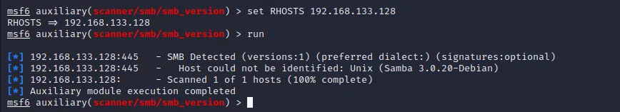Illustration 4 — Hacker un serveur Samba avec metasploit - Exploit sur Metasploitable