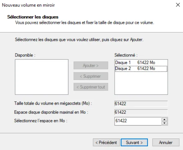 Illustration 9 — Configurer le RAID sur un PC Windows