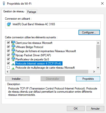 Illustration 5 — Comment changer DNS sur Windows