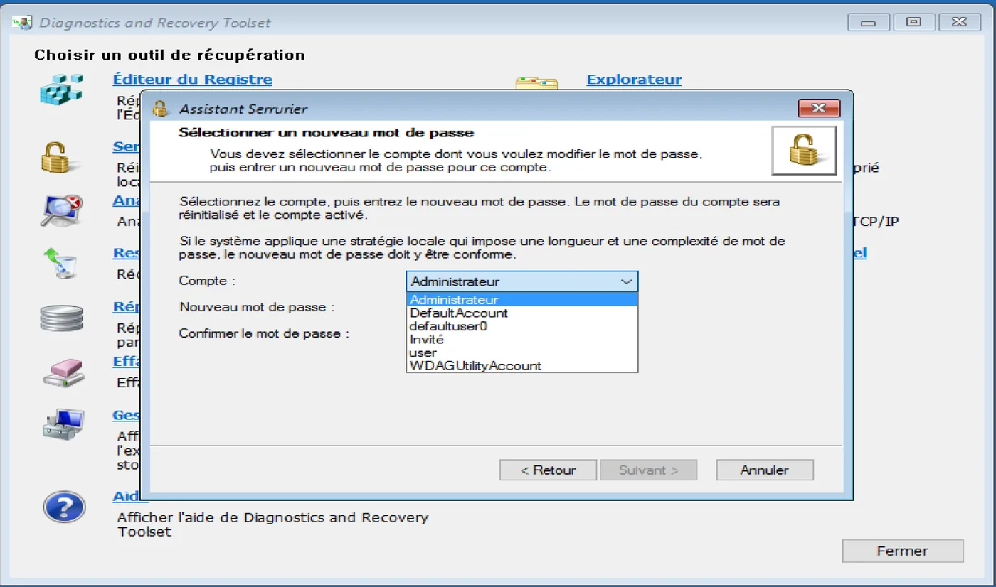Illustration 11 — Microsoft Diagnostics and Recovery Tools (DaRT)