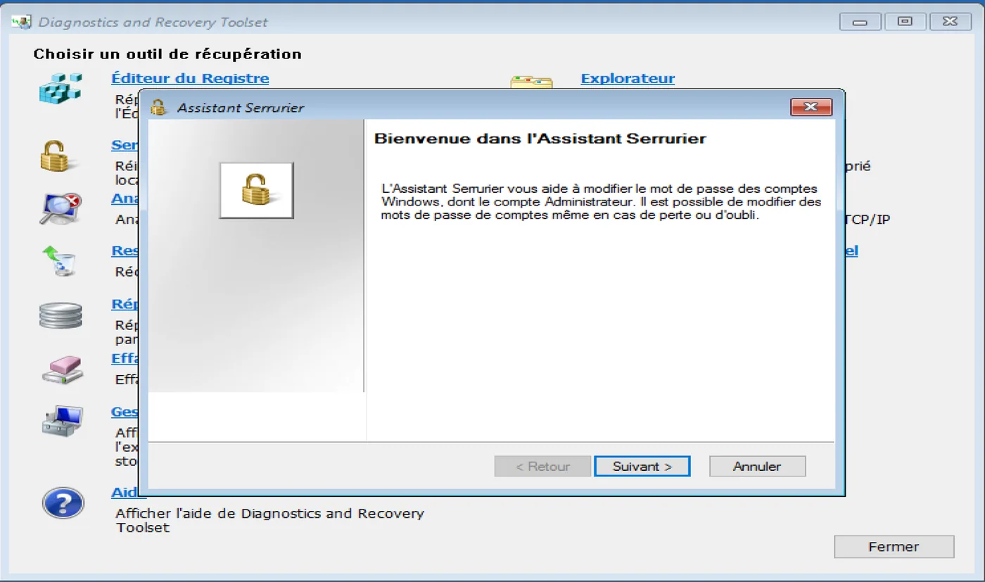 Illustration 10 — Microsoft Diagnostics and Recovery Tools (DaRT)