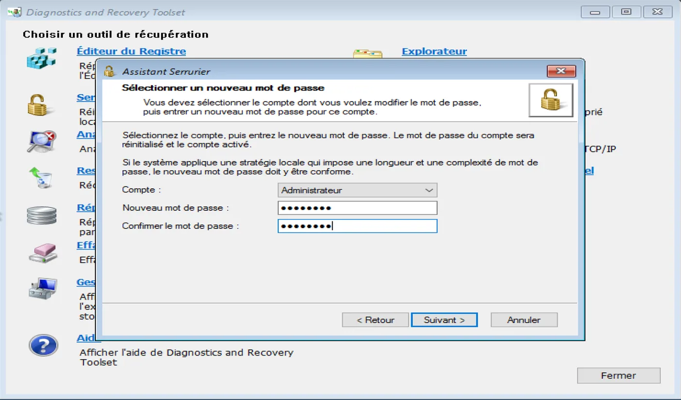Illustration 12 — Microsoft Diagnostics and Recovery Tools (DaRT)