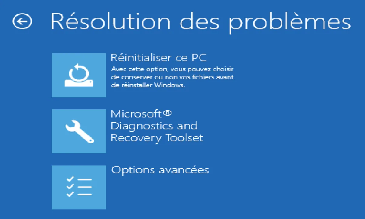 Illustration 6 — Microsoft Diagnostics and Recovery Tools (DaRT)