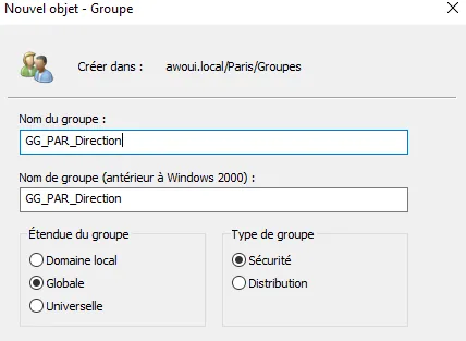 Illustration 12 — Comment déclarer des ressources Active Directory ?