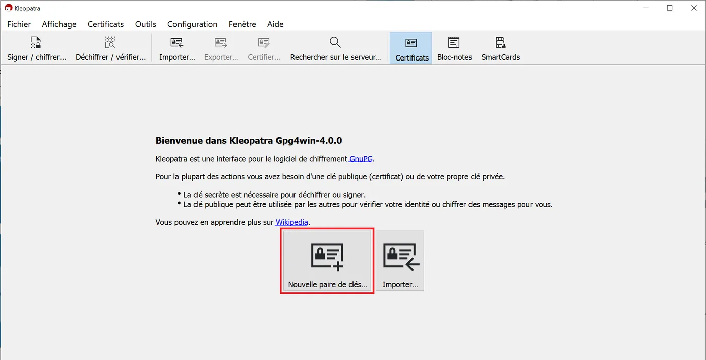 Illustration 3 — Comment chiffrer et déchiffrer des messages avec le logiciel Kleopatra
