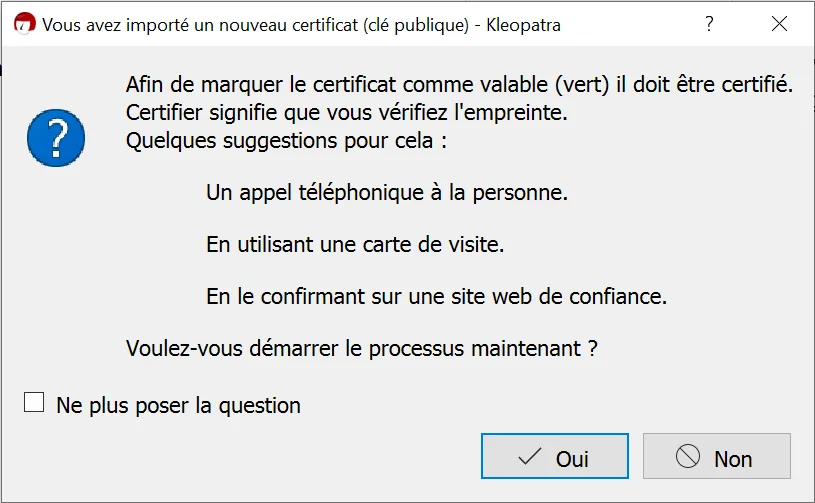 Illustration 13 — Comment chiffrer et déchiffrer des messages avec le logiciel Kleopatra