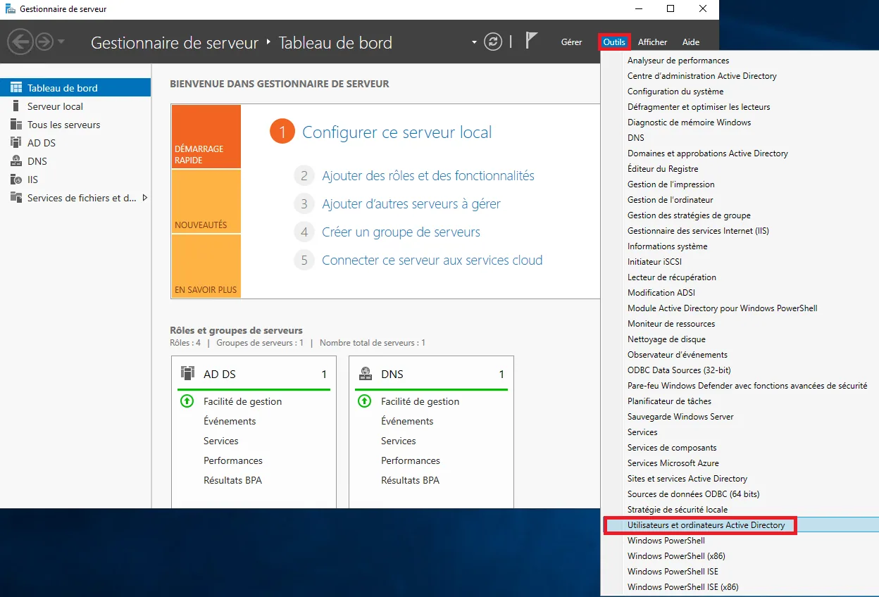 Illustration 1 — Comment déclarer des ressources Active Directory ?