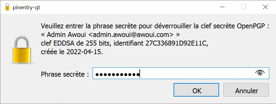 Illustration 14 — Comment chiffrer et déchiffrer des messages avec le logiciel Kleopatra